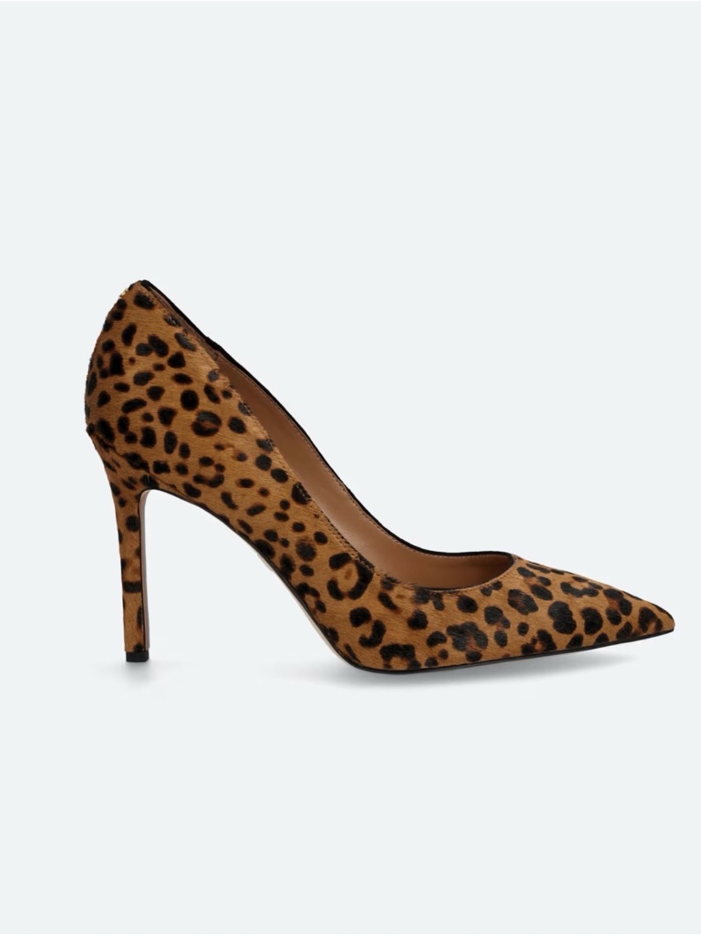 NWOB Sam Edelman Leopard Print Pointed Toe Stilettos - Brown/Black - Picture 2 of 9